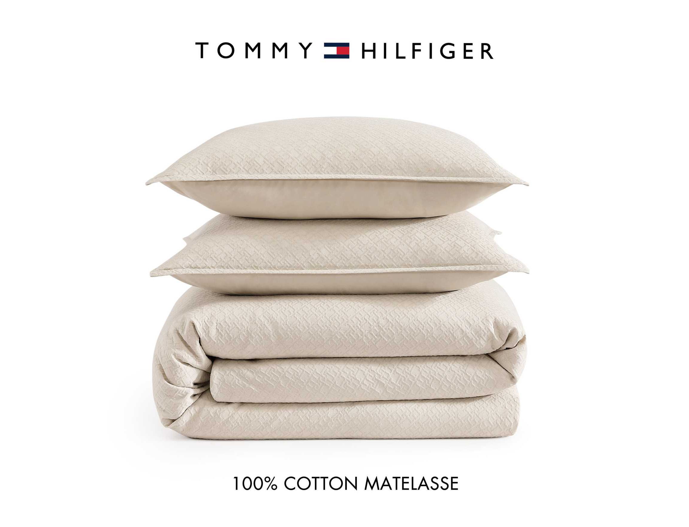 Monogram Matelasse Cotton Duvet Cover Set