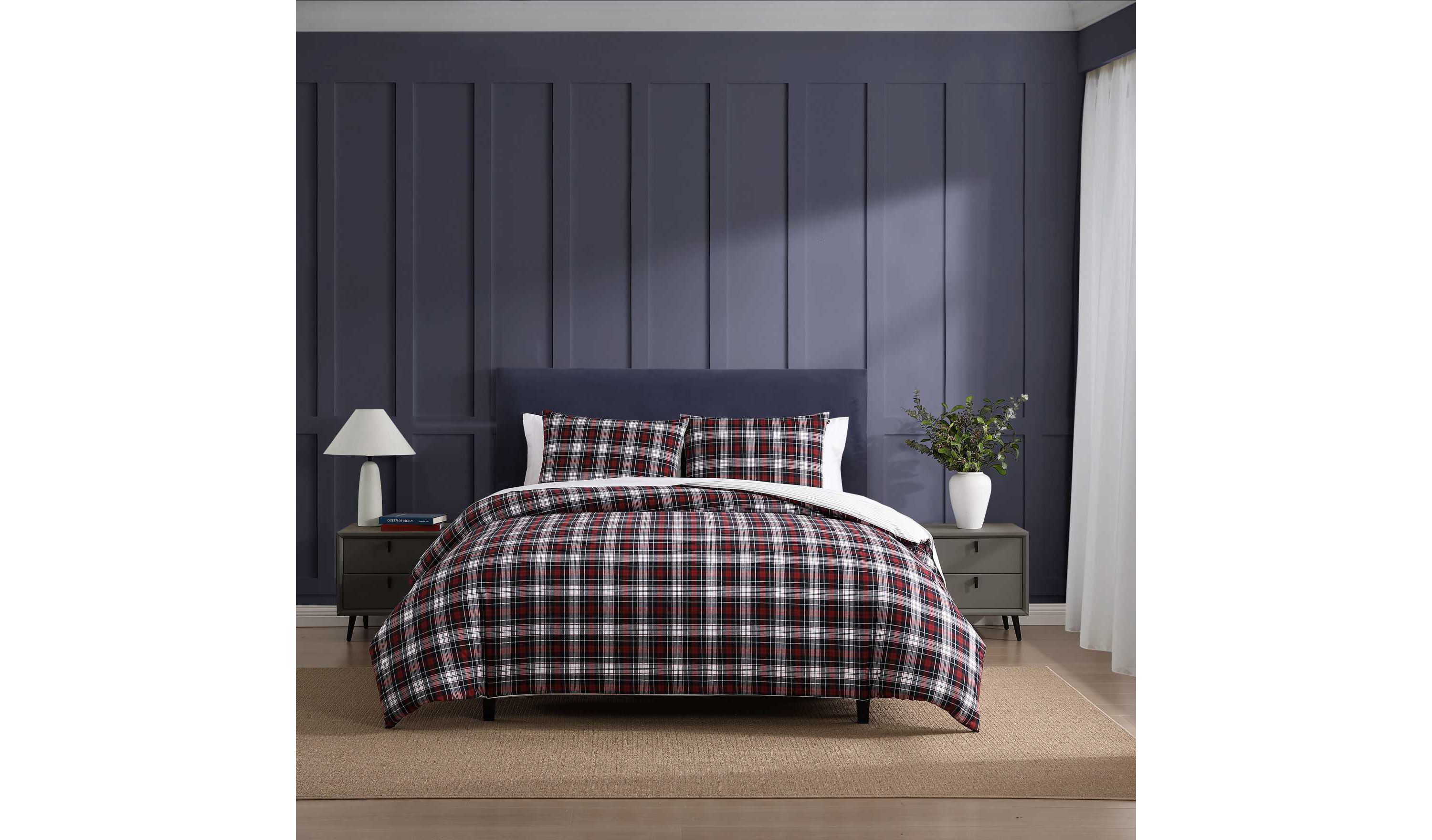 Essential Tartan Cotton Comforter Set