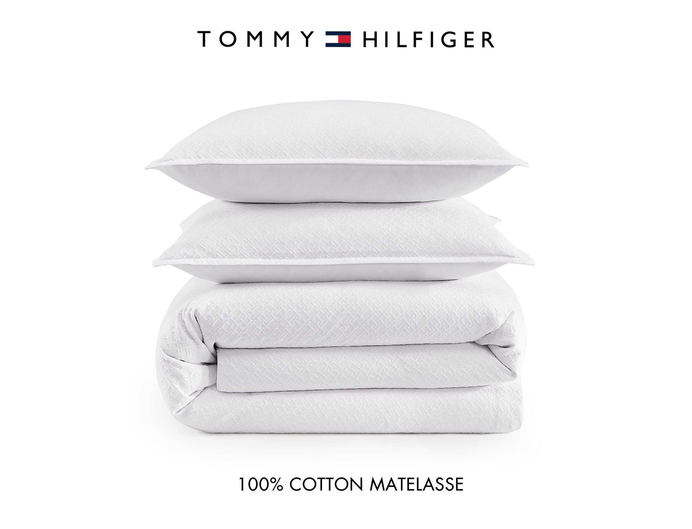 Monogram Matelasse Cotton Comforter Set