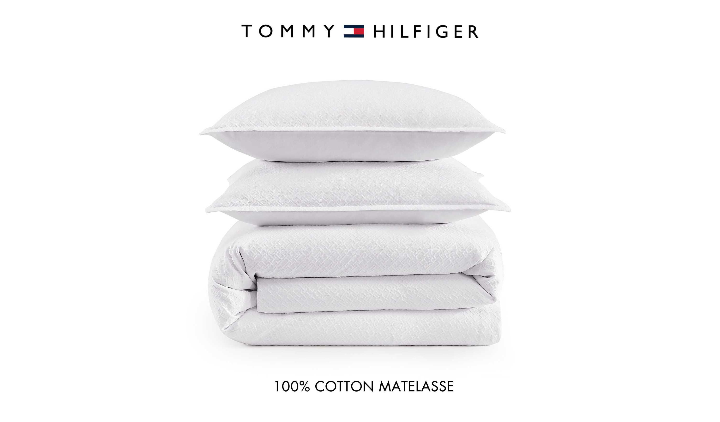 Monogram Matelasse Cotton Comforter Set