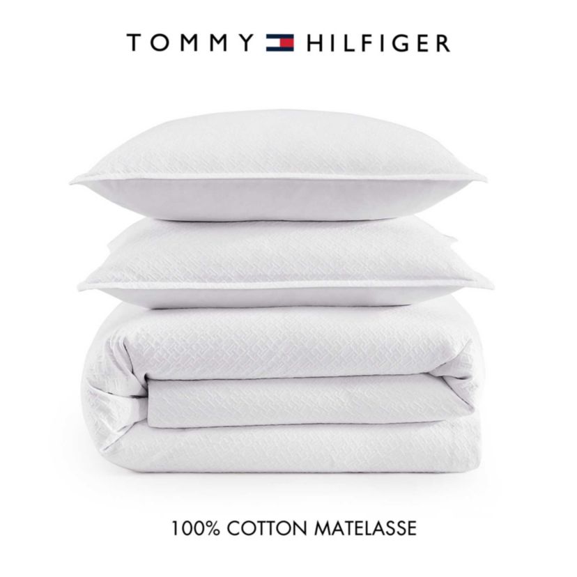 Monogram Matelasse Cotton Comforter Set