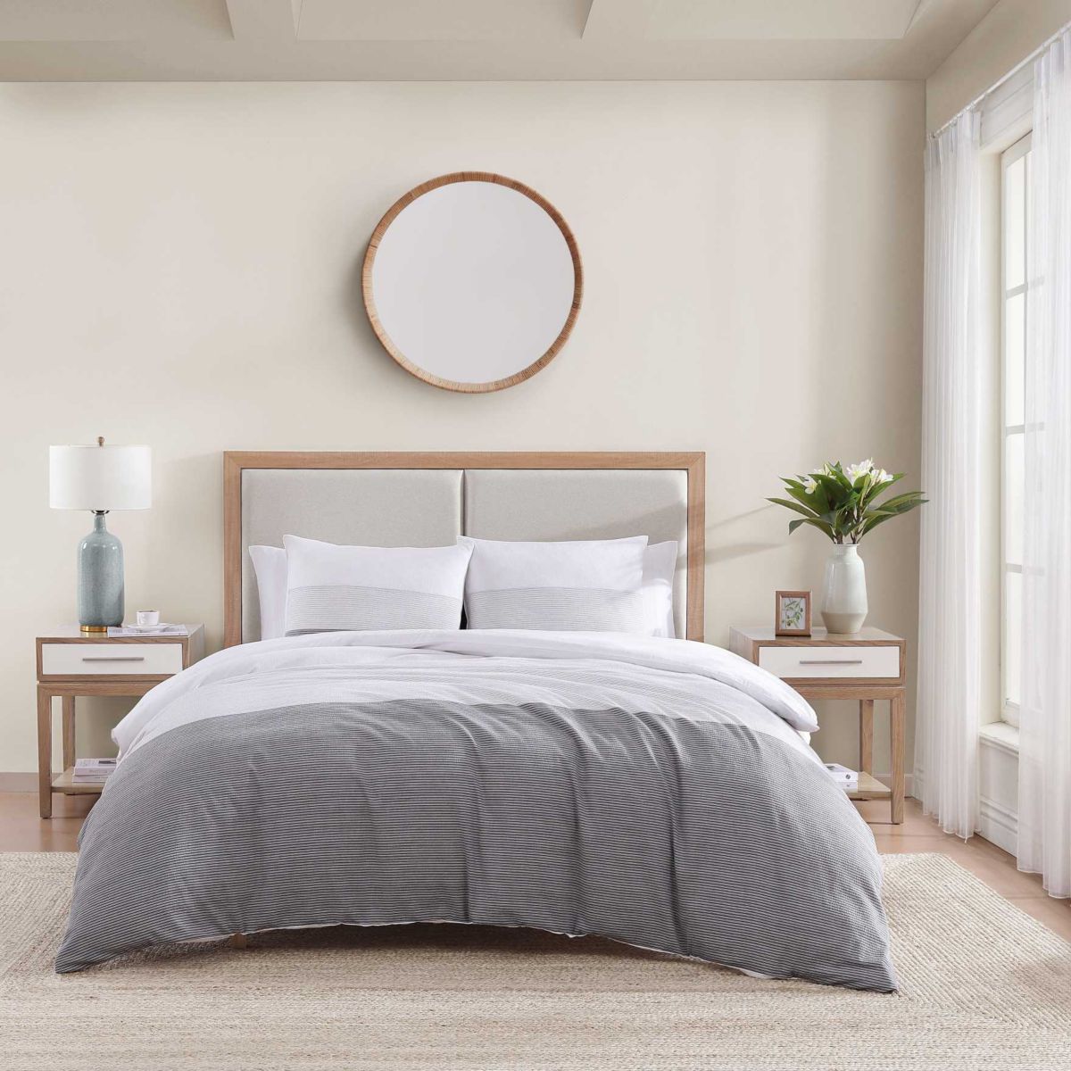 Montauk Seersucker Cotton Duvet Cover Set