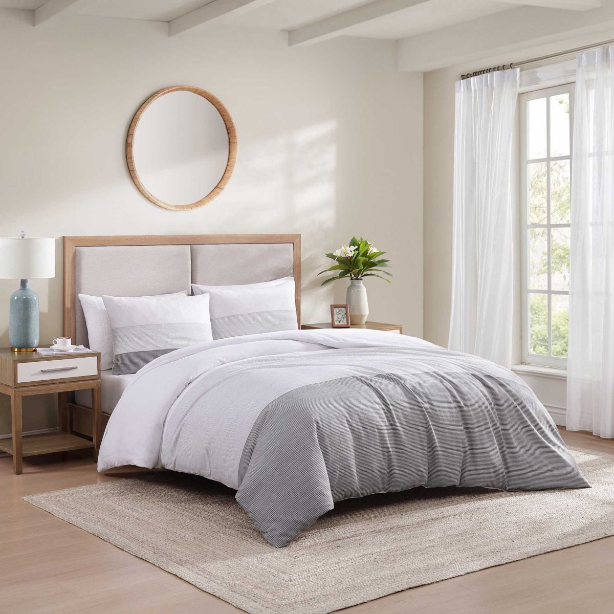 Montauk Seersucker Cotton Duvet Cover Set