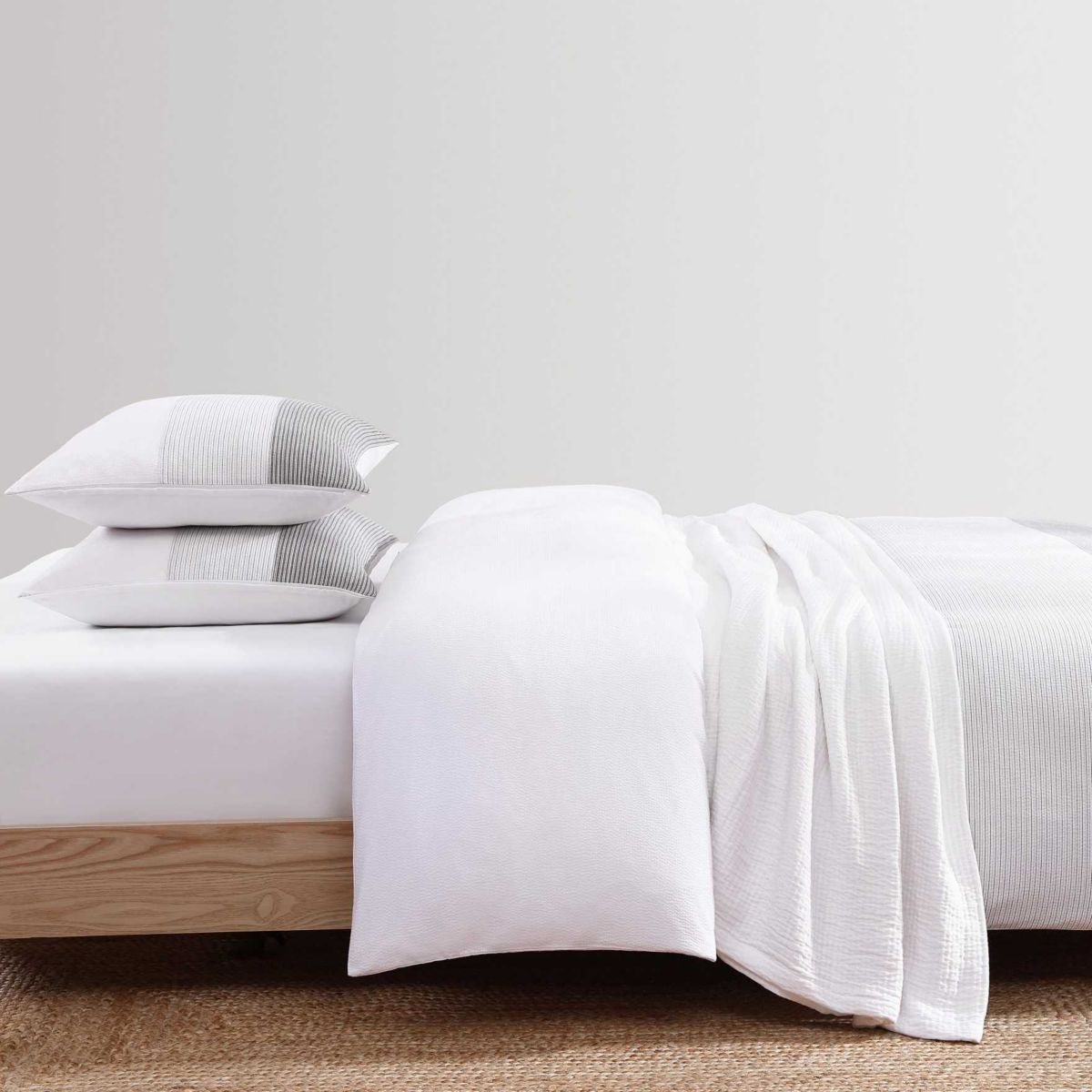 Montauk Seersucker Cotton Duvet Cover Set