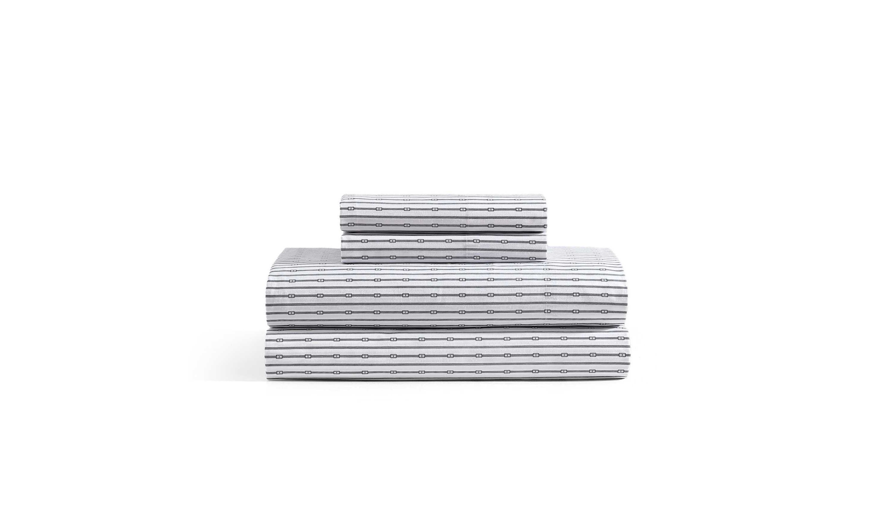 Monogram Stripe Cotton Sheet Set