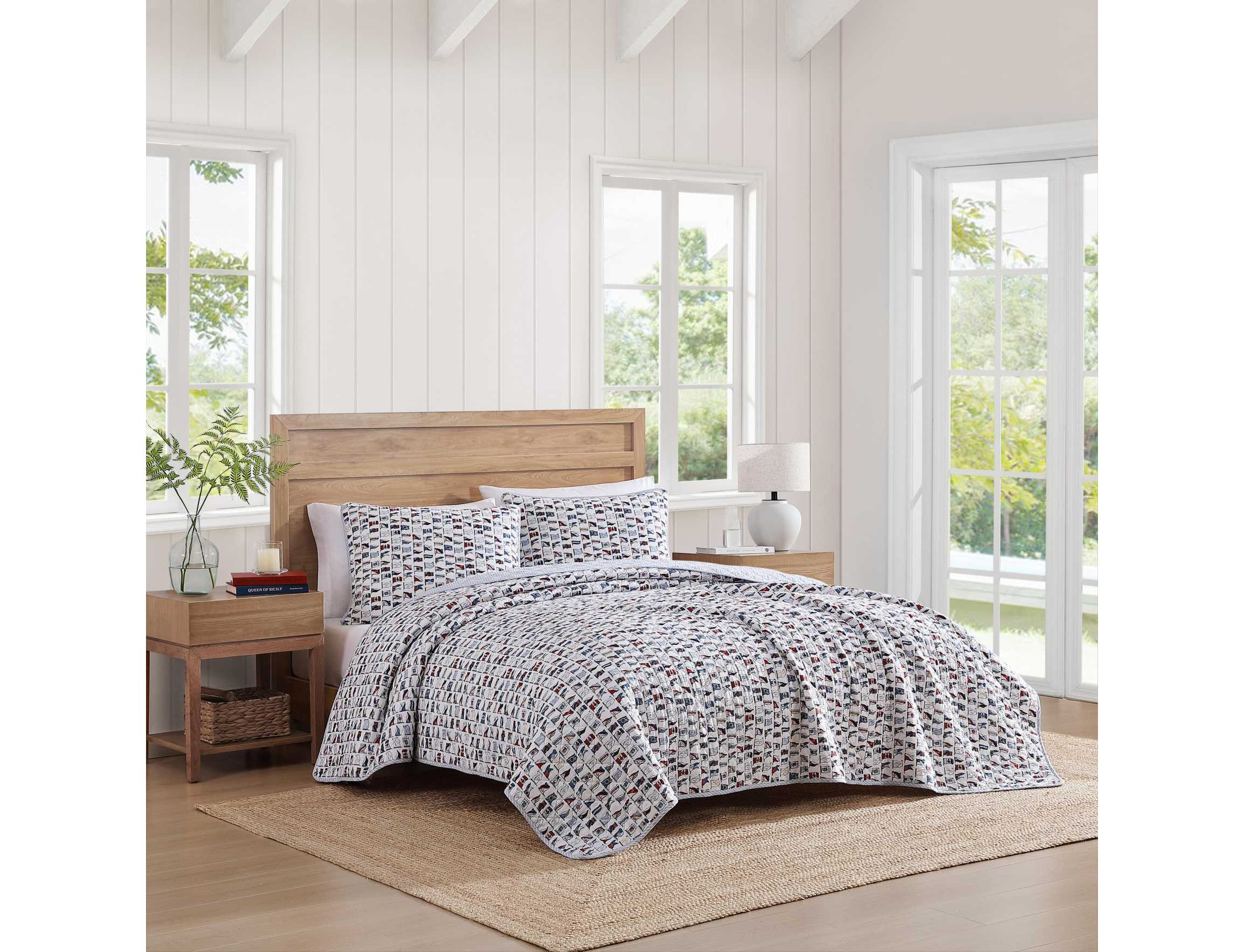 Boating Flags Cotton Quilt Set