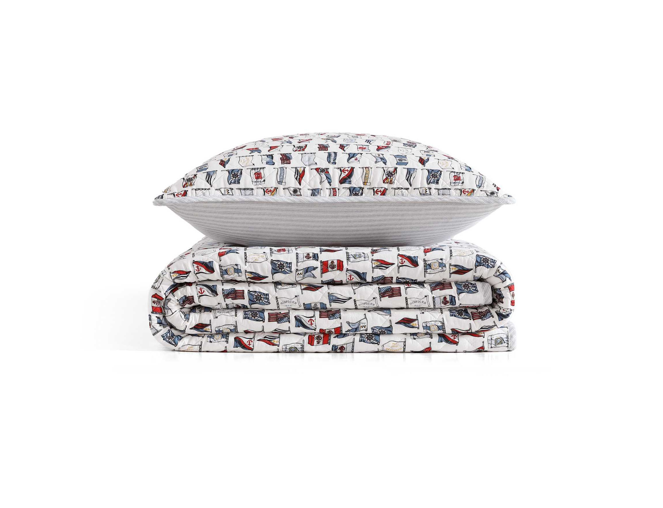 Boating Flags Cotton Quilt Set