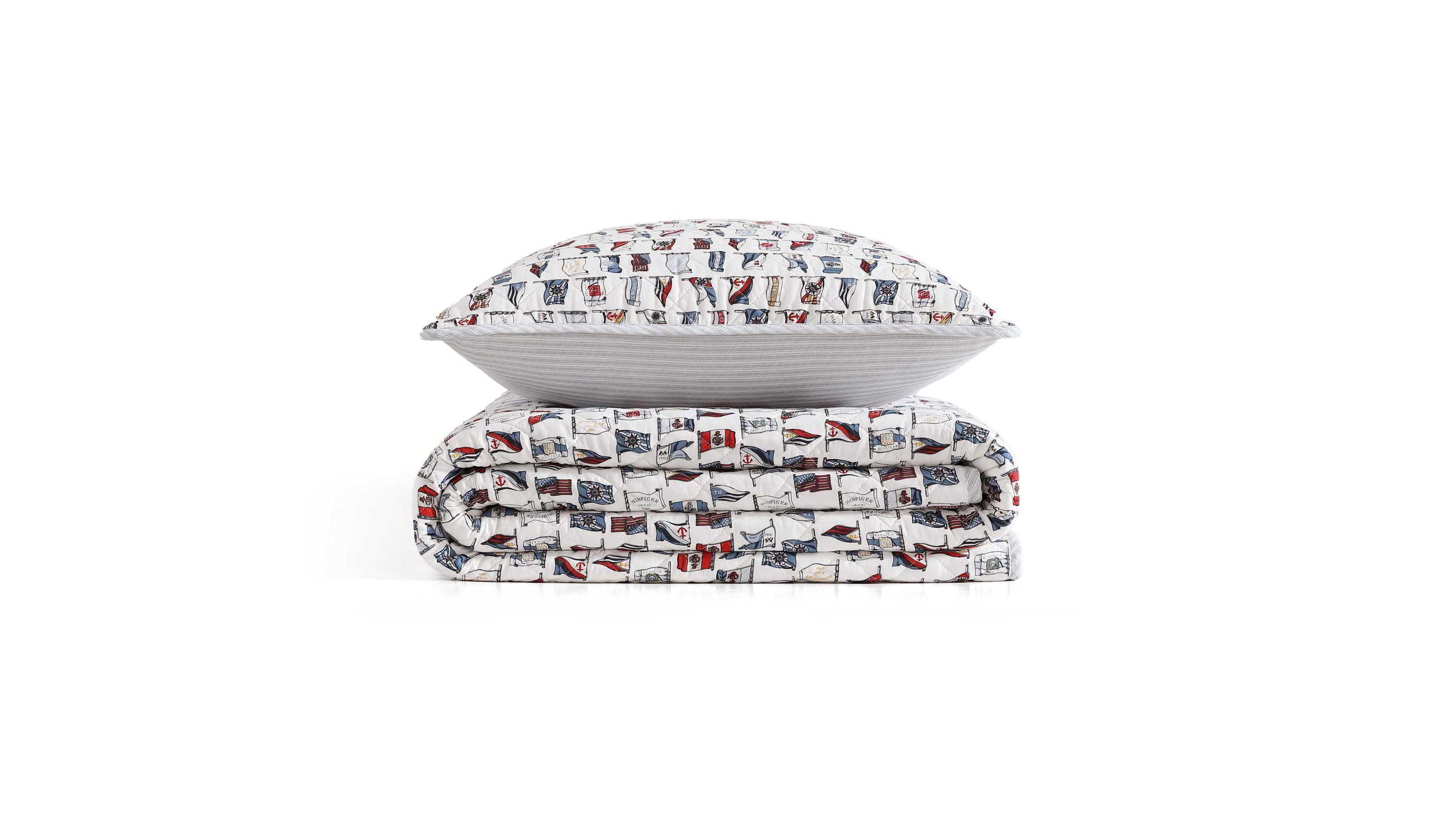Boating Flags Cotton Quilt Set