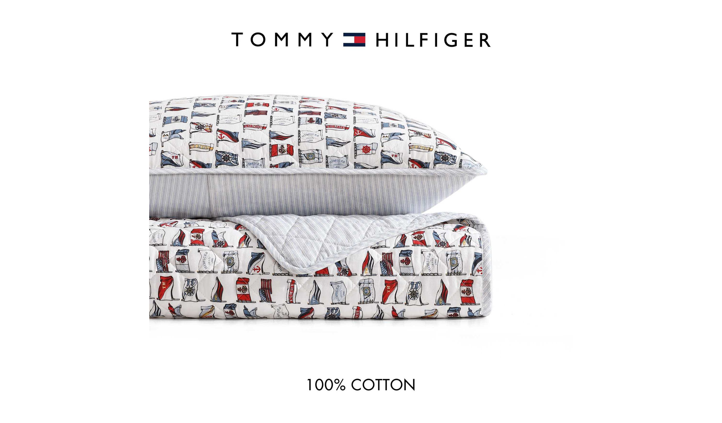 Boating Flags Cotton Quilt Set