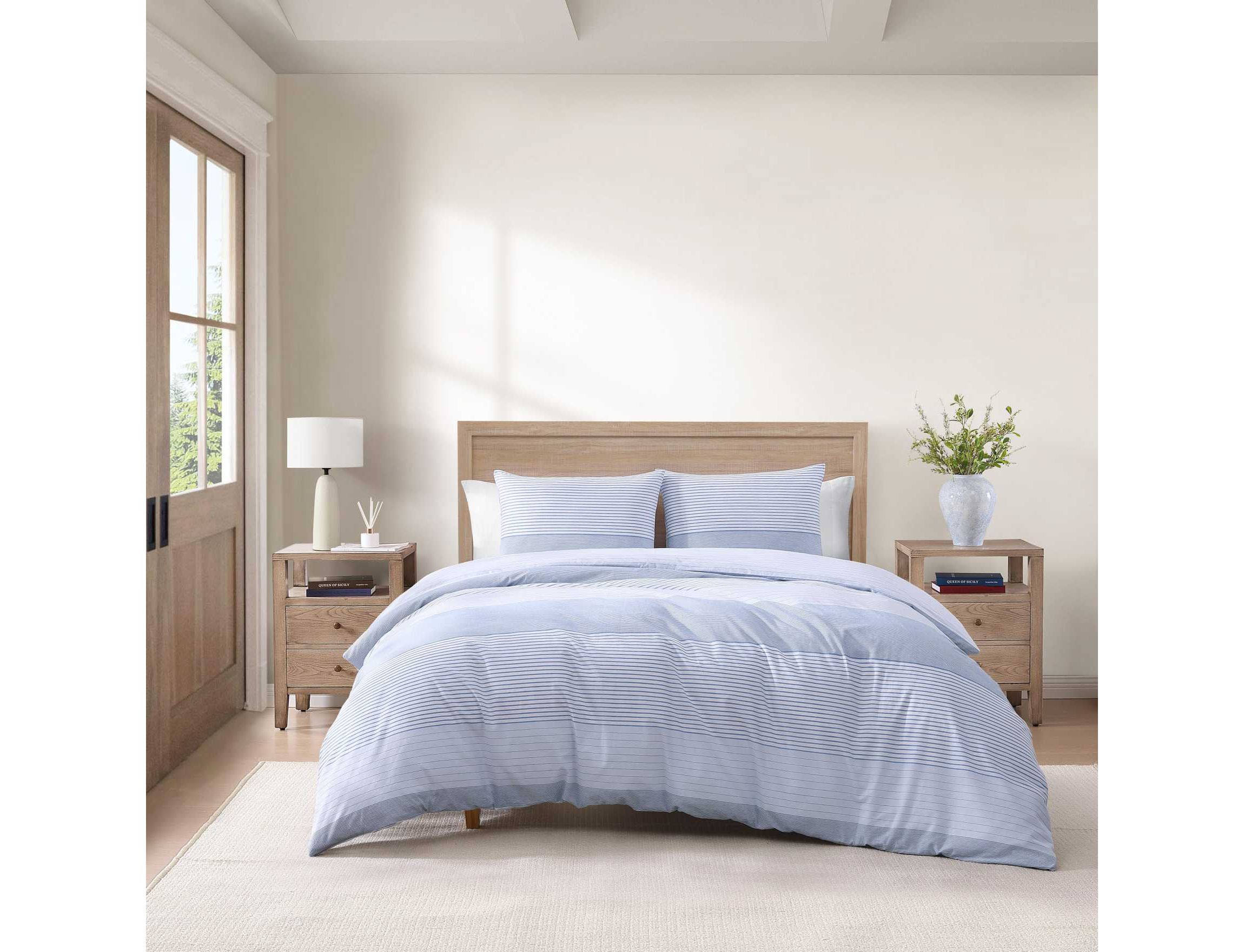 Modern Stripe Cotton Duvet Cover Set