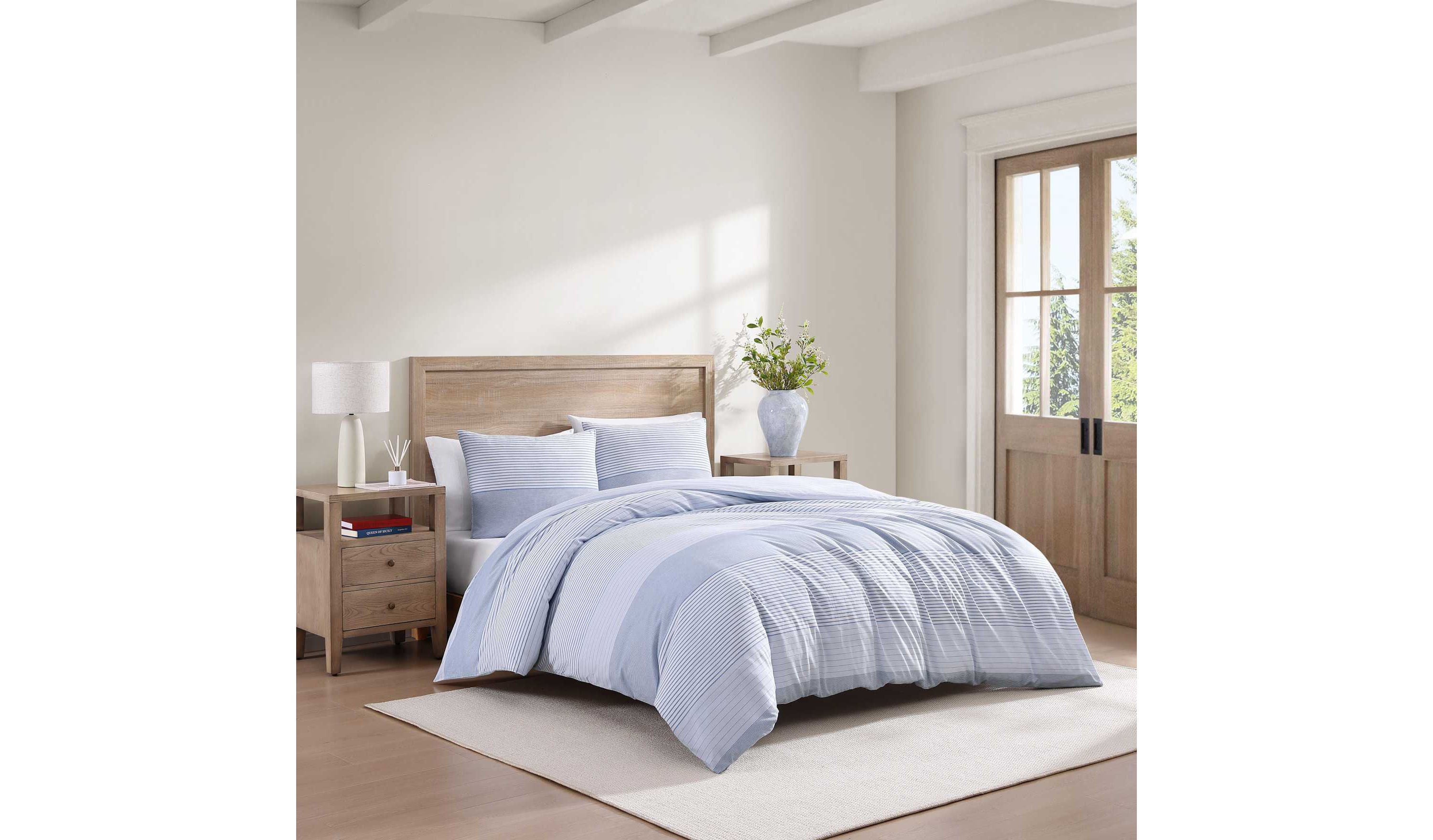 Modern Stripe Cotton Duvet Cover Set