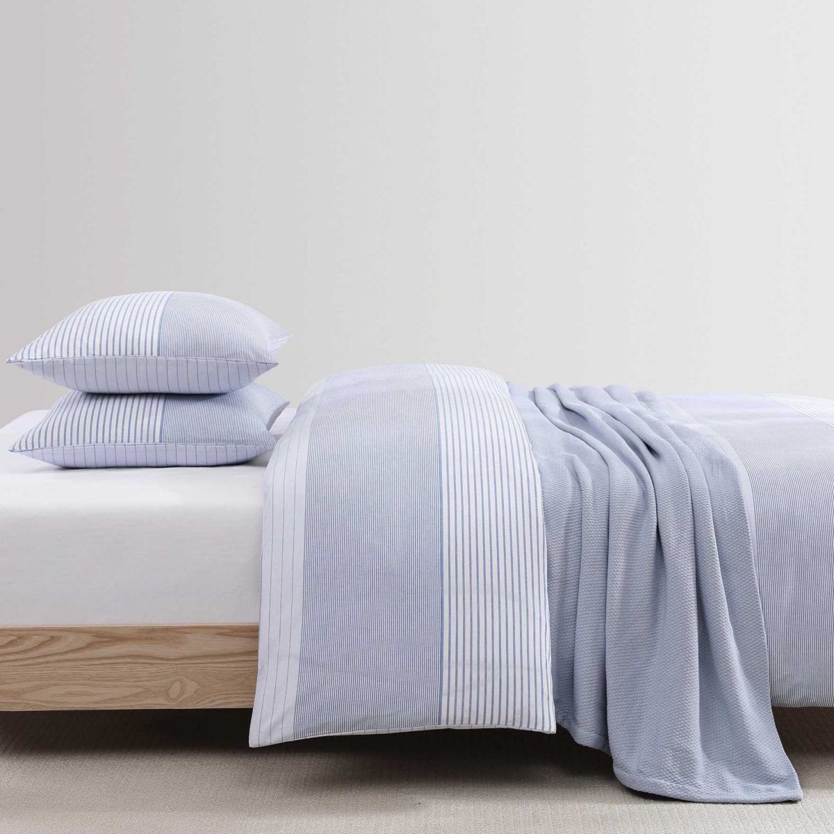 Modern Stripe Cotton Duvet Cover Set