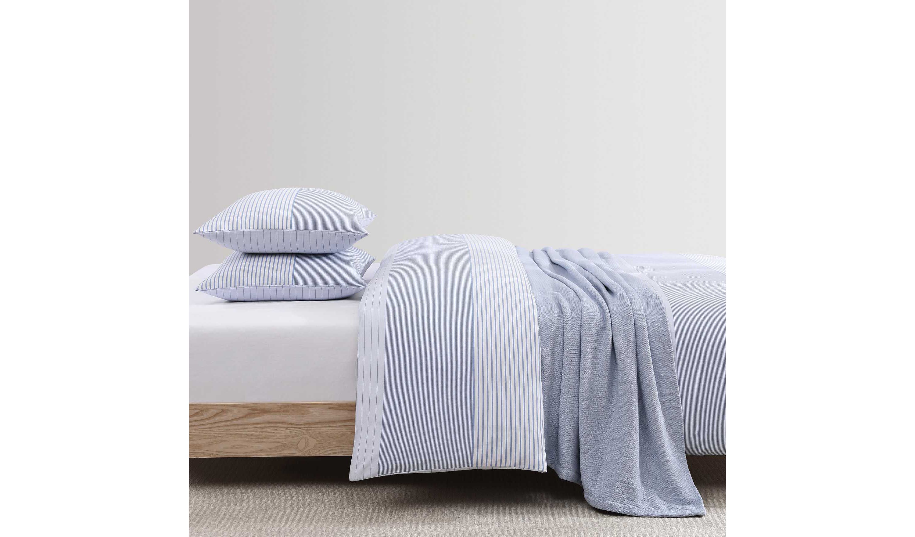 Modern Stripe Cotton Duvet Cover Set