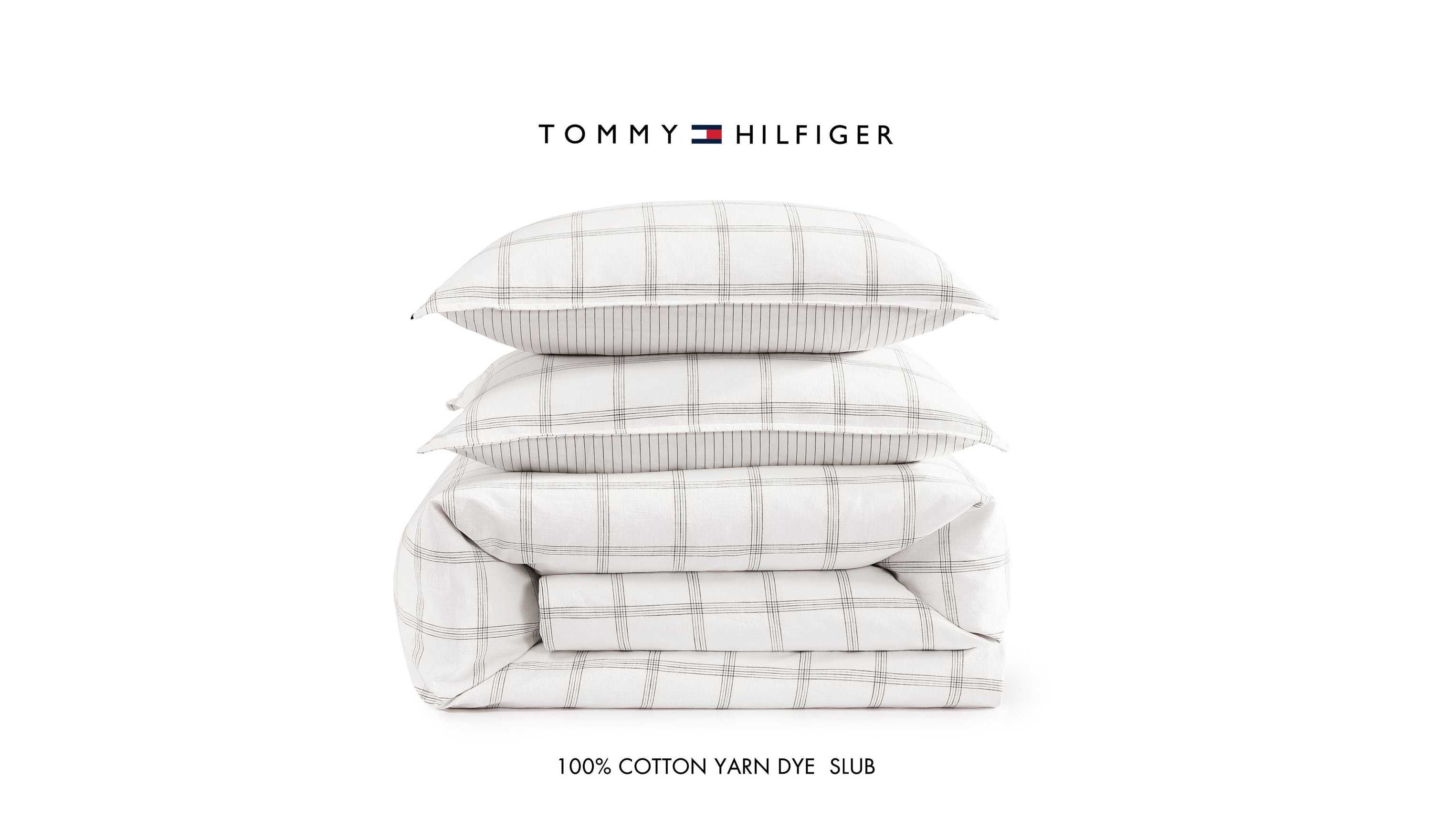 Modern Windowpane Cotton Comforter Set