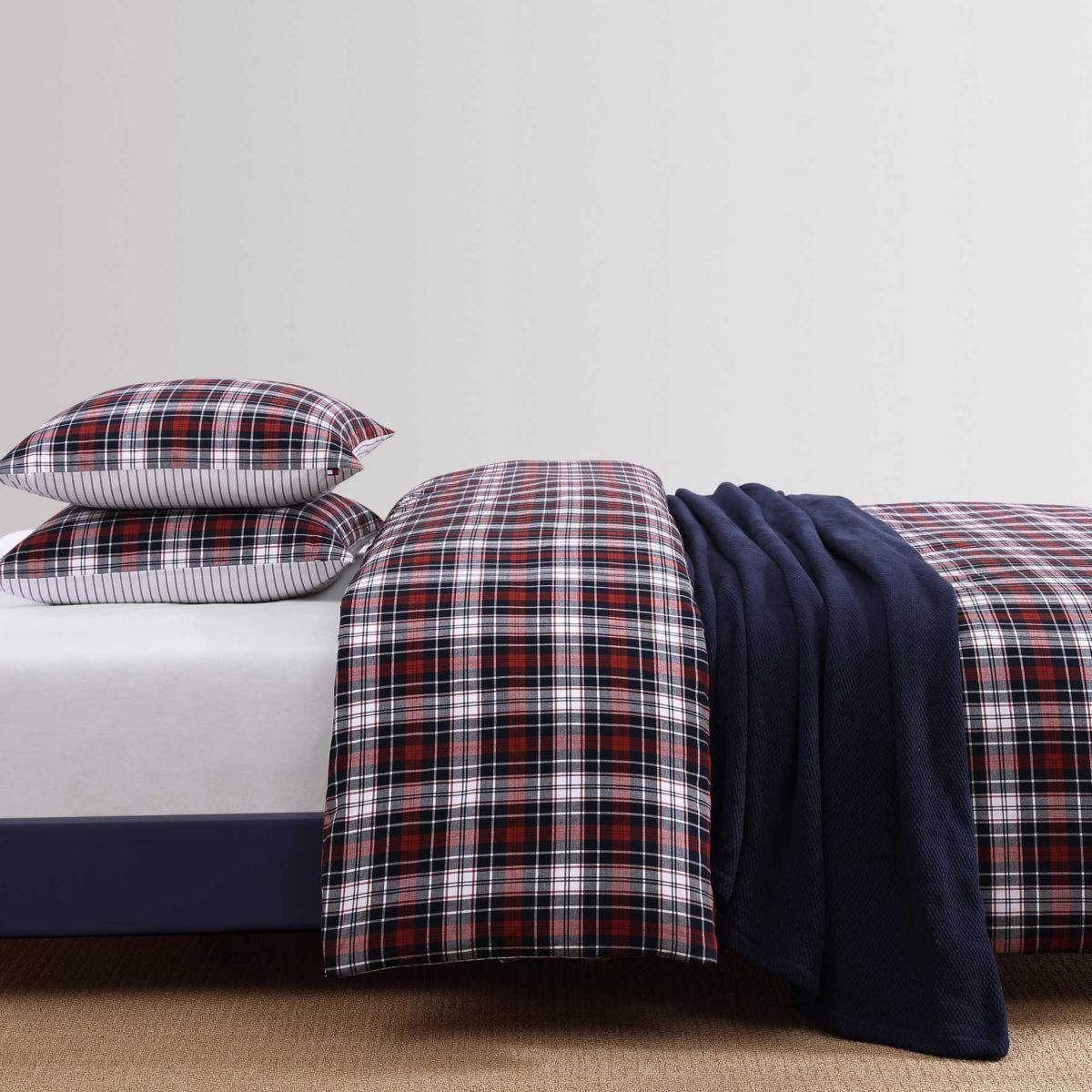 Essential Tartan Cotton Duvet Cover Set