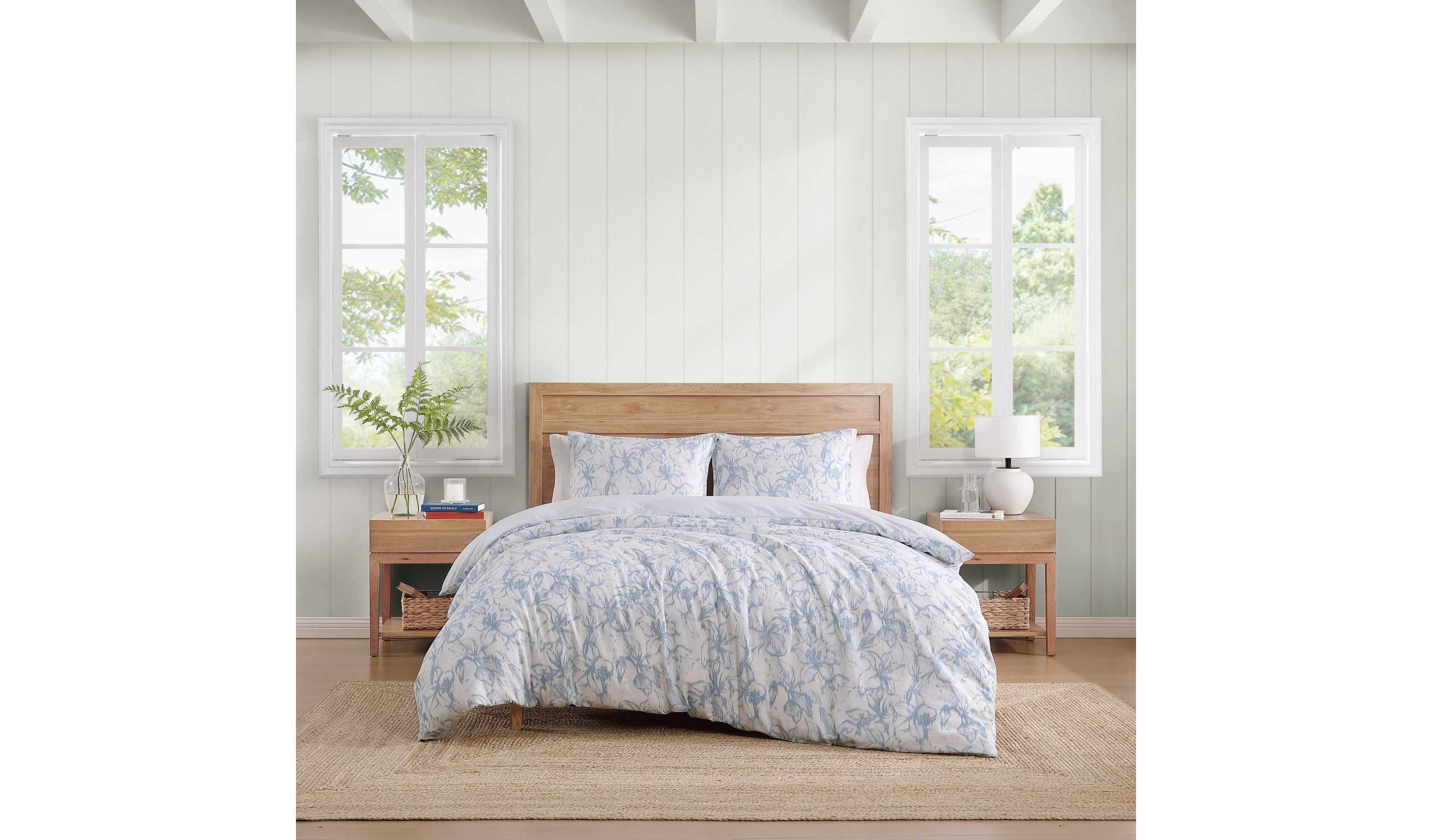 Ethereal Floral Cotton Duvet Cover Set