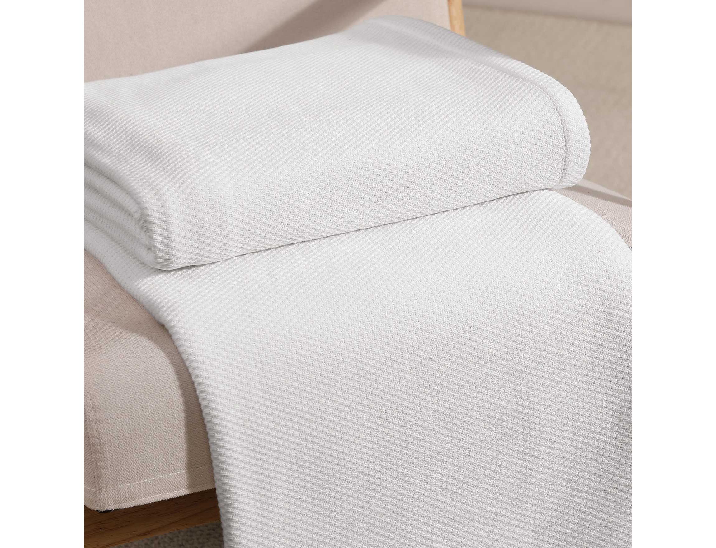 Solid Pique Cotton Blanket