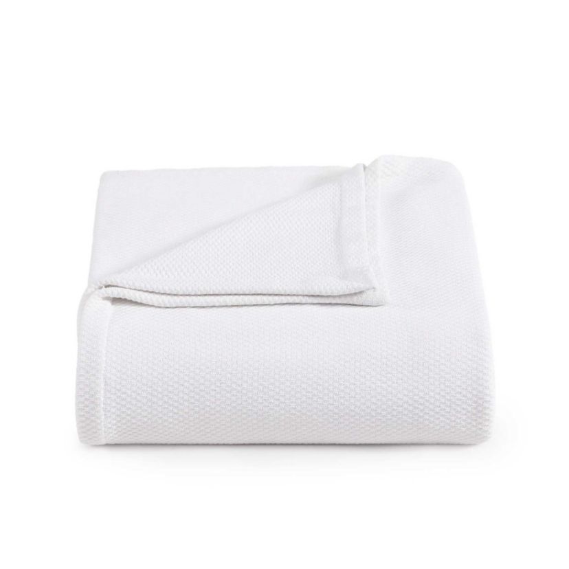 Solid Pique Cotton Blanket