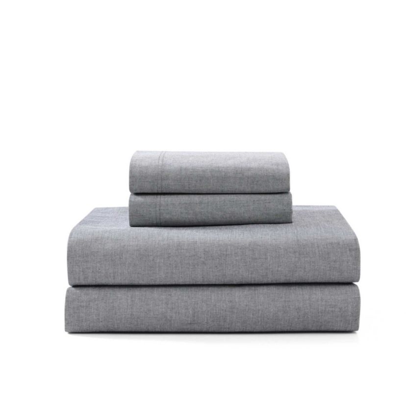Washed Yarn Dyed Cotton Sheet Set