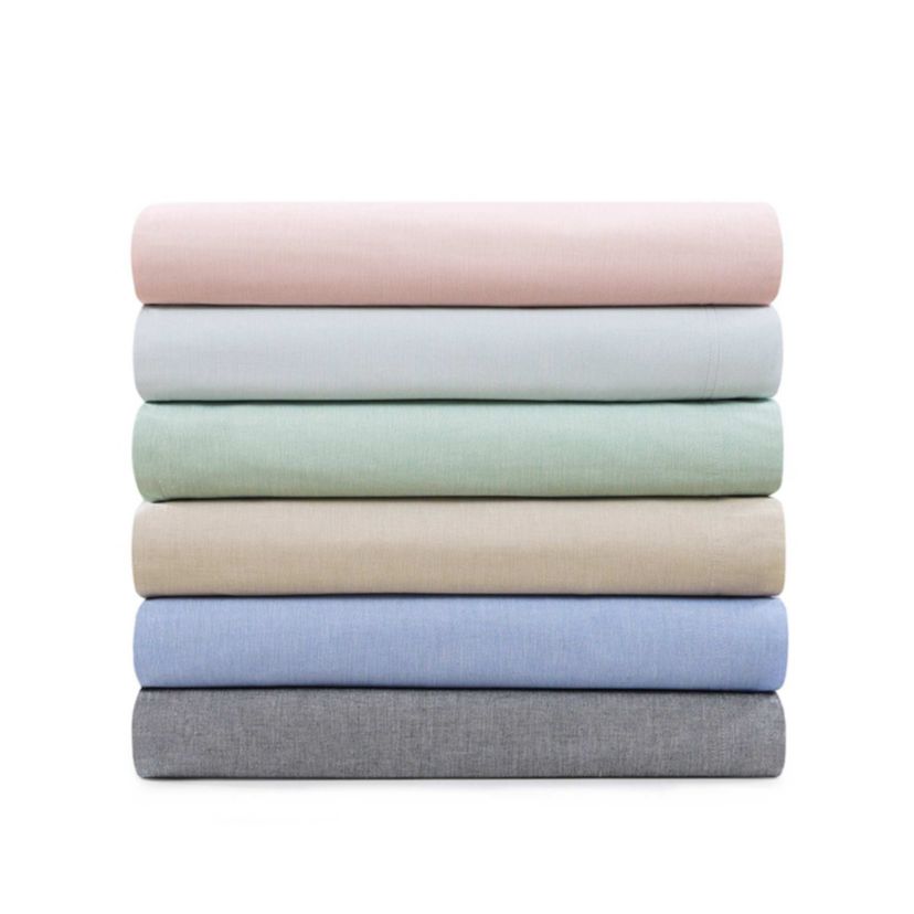 Washed Yarn Dyed Cotton Sheet Set