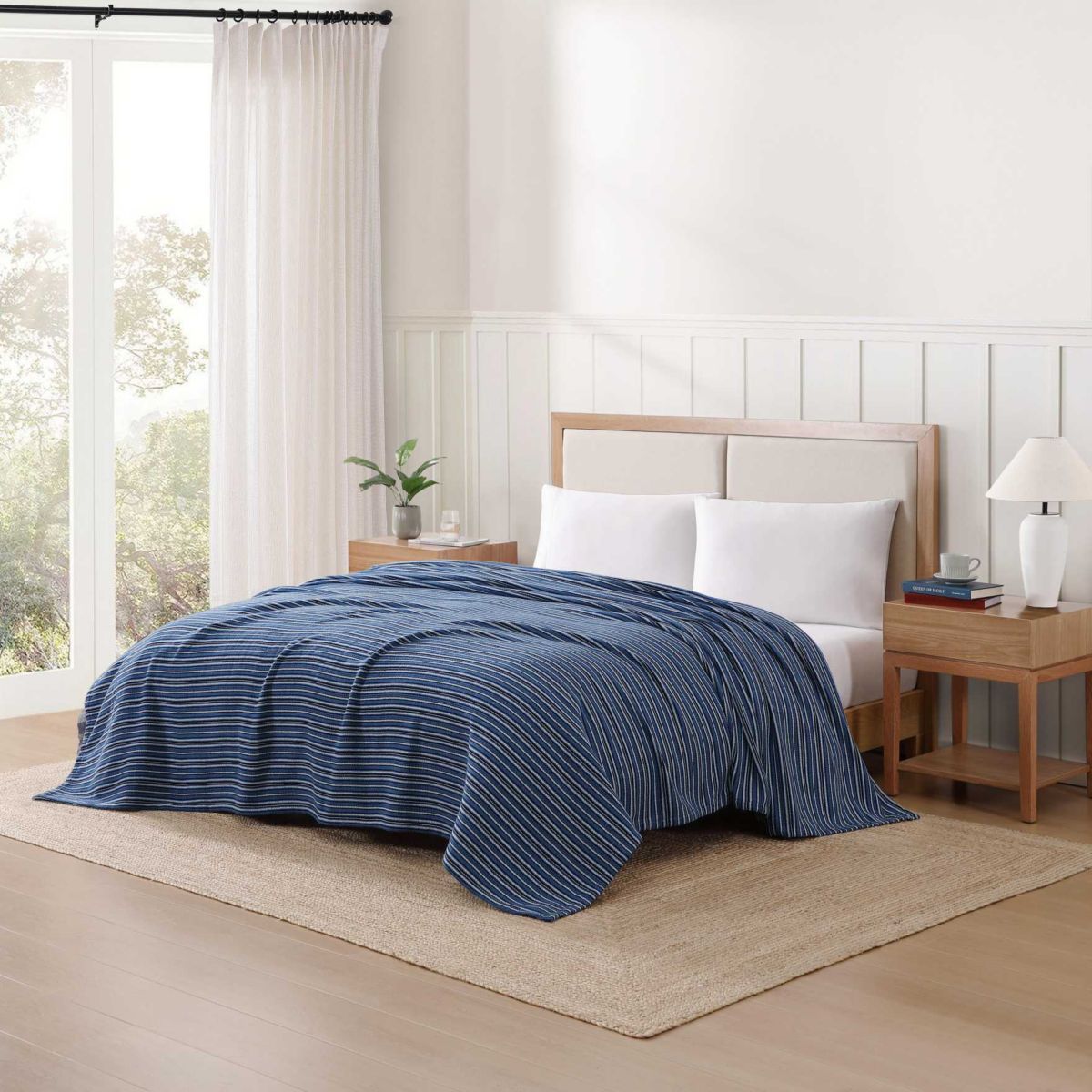 Nantucket Stripe Cotton Blanket