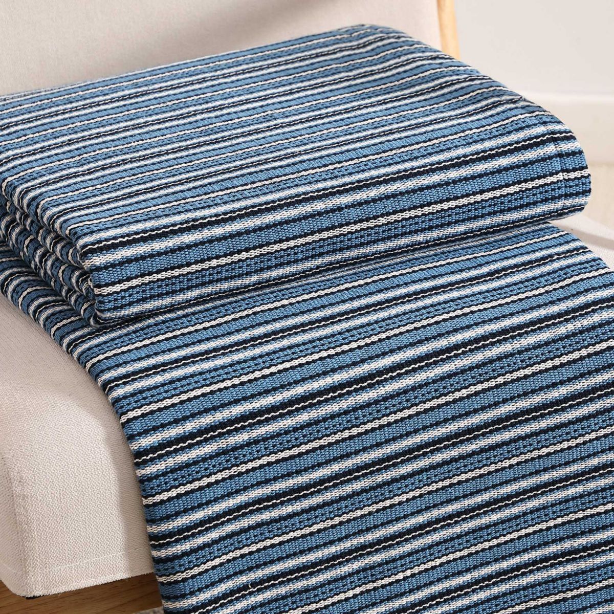Nantucket Stripe Cotton Blanket