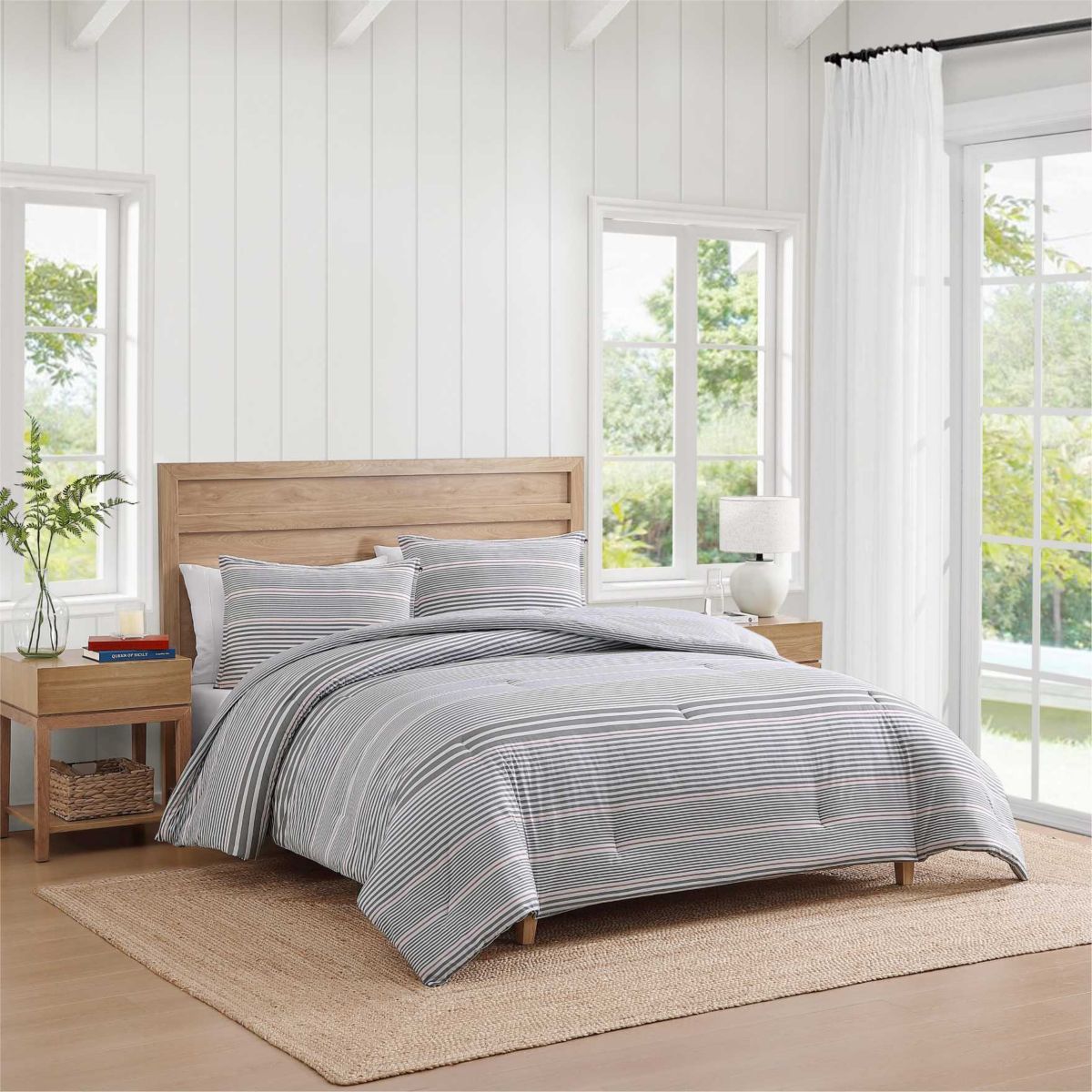 Danbury Stripe Cotton Comforter Set