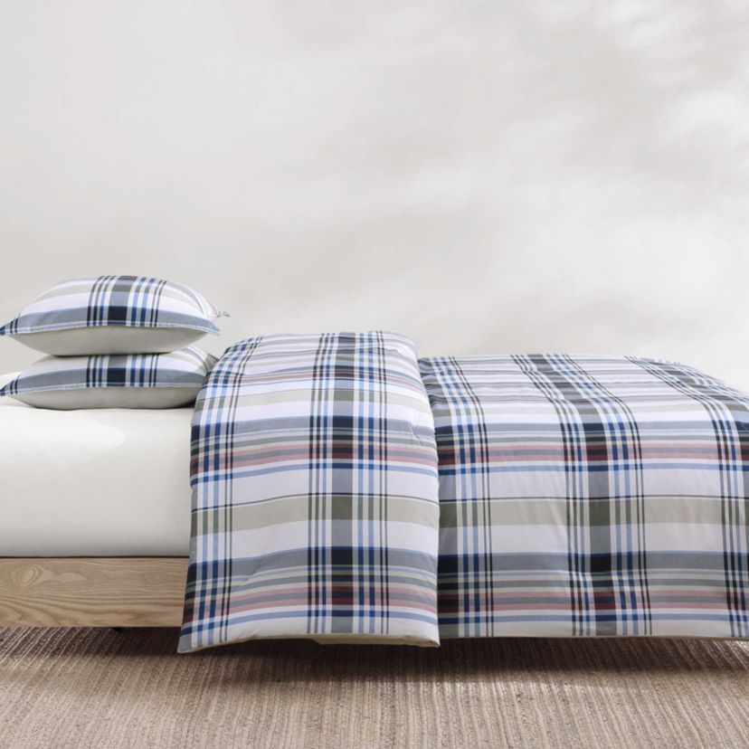 Waterbury Plaid Cotton Duvet Set