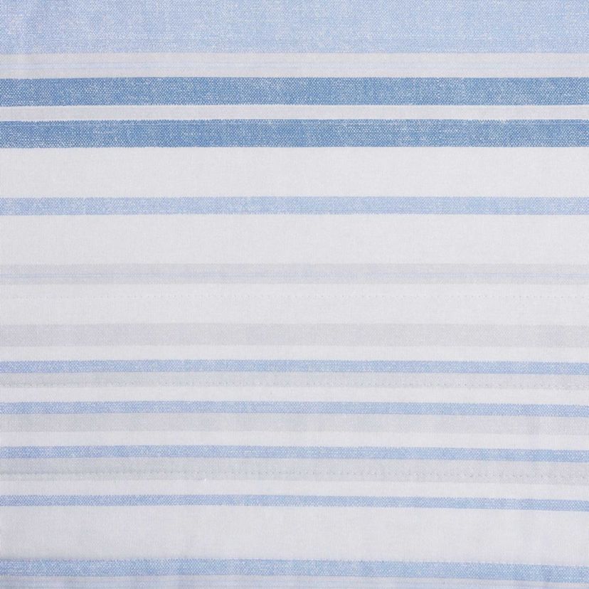 Bold Stripe Textured Cotton Quilt Set