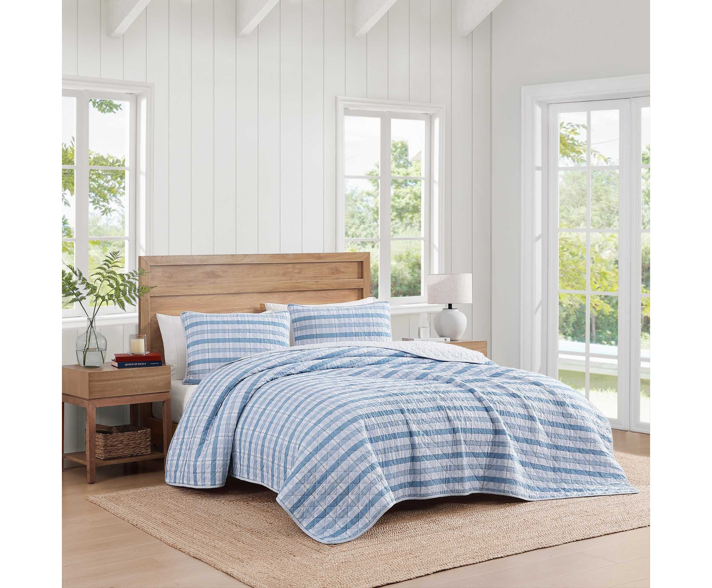Dreamy Plaid Cotton Quilt Set