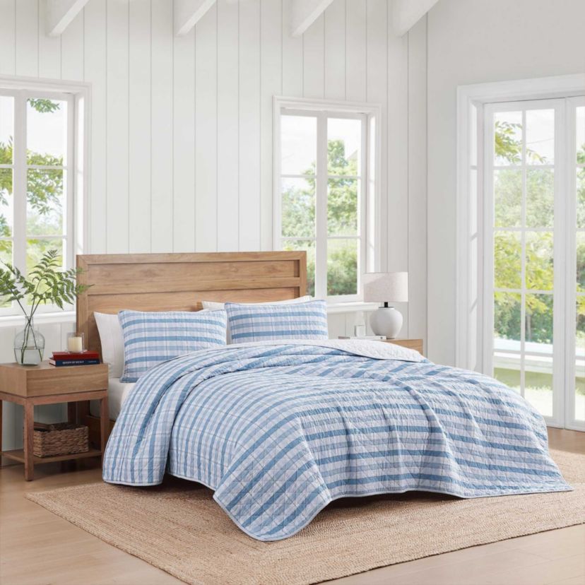 Dreamy Plaid Cotton Quilt Set