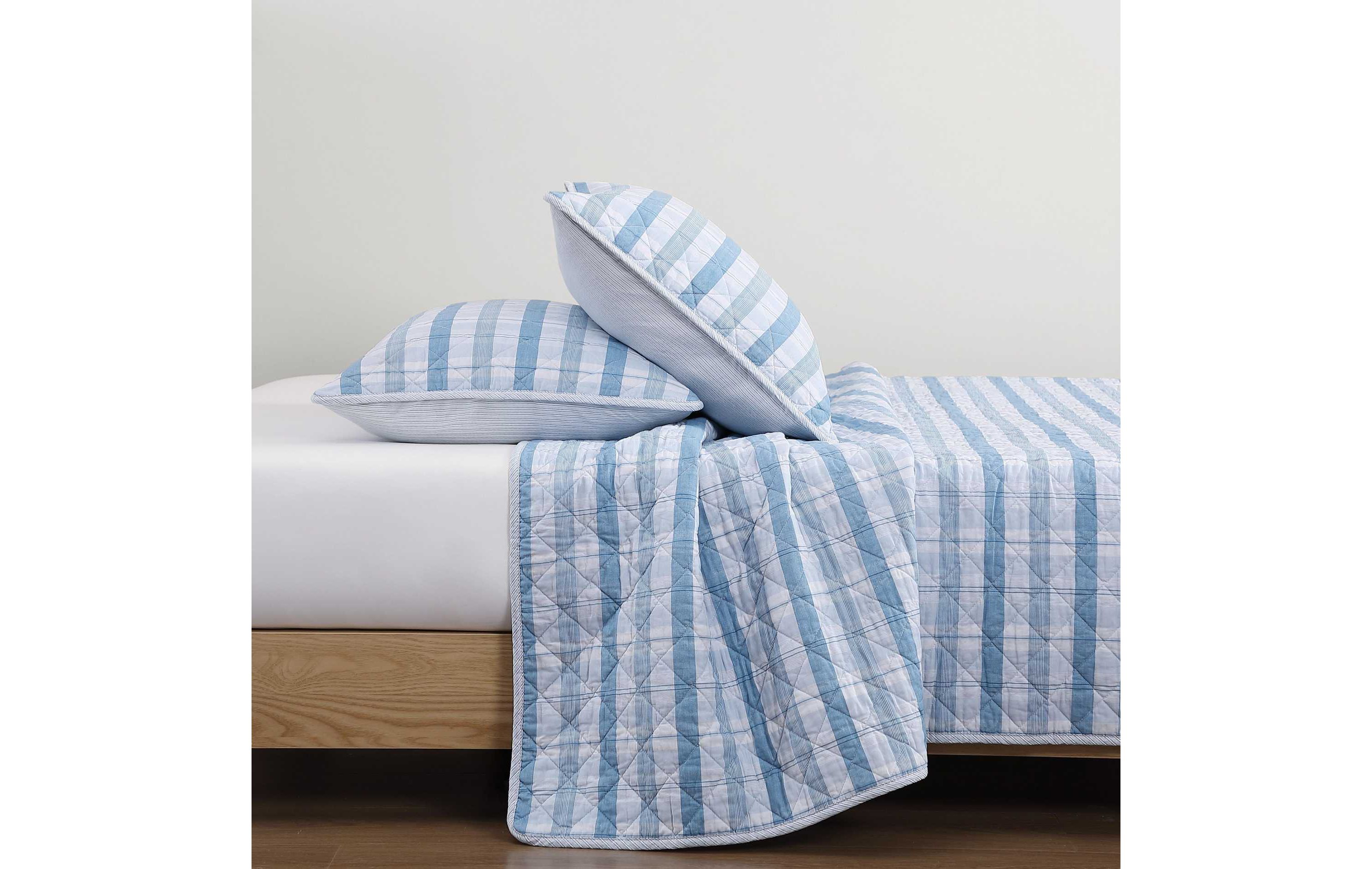 Dreamy Plaid Cotton Quilt Set
