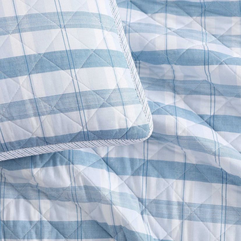 Dreamy Plaid Cotton Quilt Set