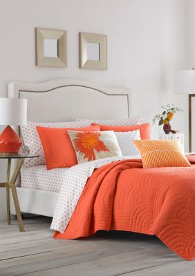 Trina Turk Palm Desert Orange King Quilt Set Belk