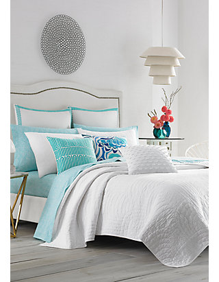 Trina Turk Palm Desert White Full Queen, Trina Turk Bed Pillow Sets