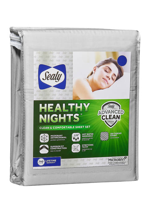 Sealy® Healthy Nights Clean and Comfortable Sheet Set