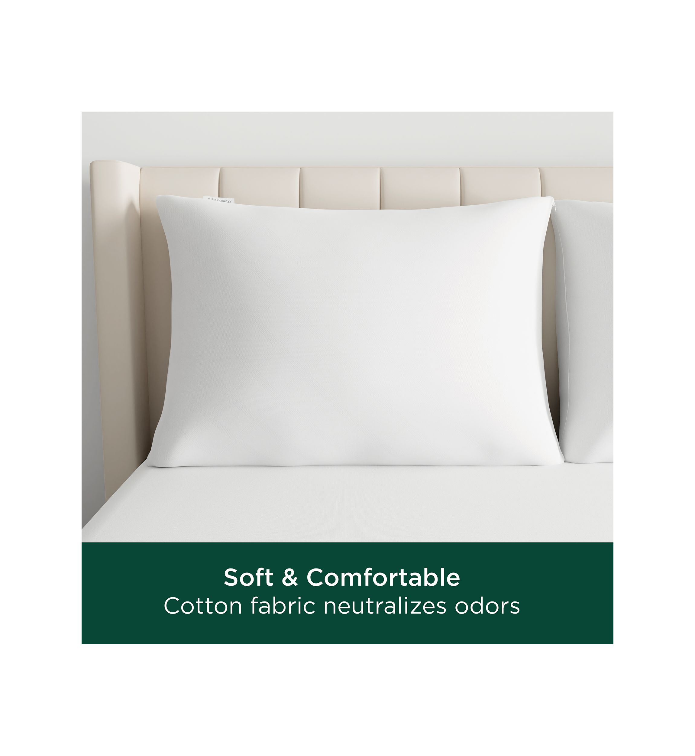 Cotton Fresh Zippered Pillow Protector 