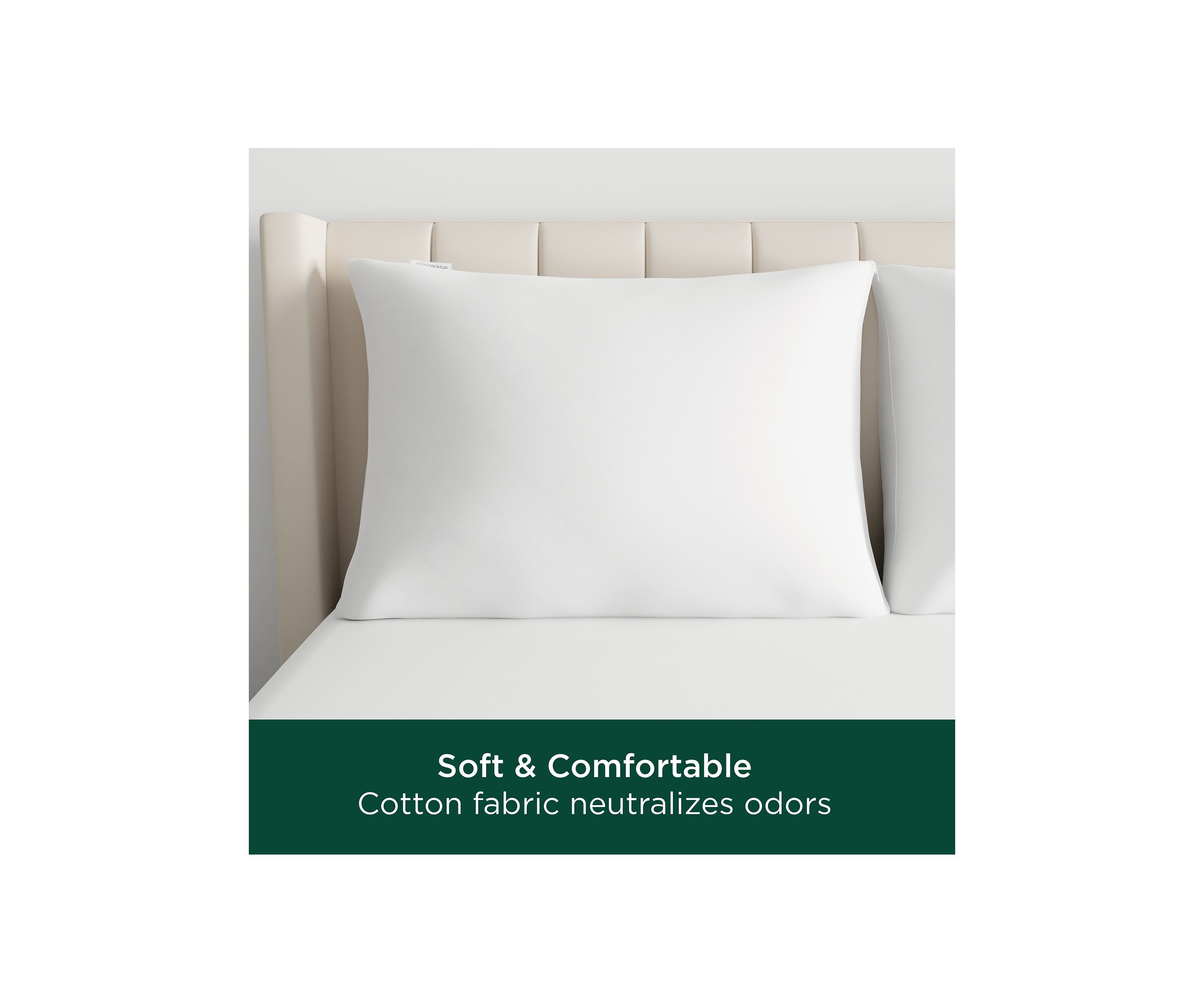 Cotton Fresh Zippered Pillow Protector 
