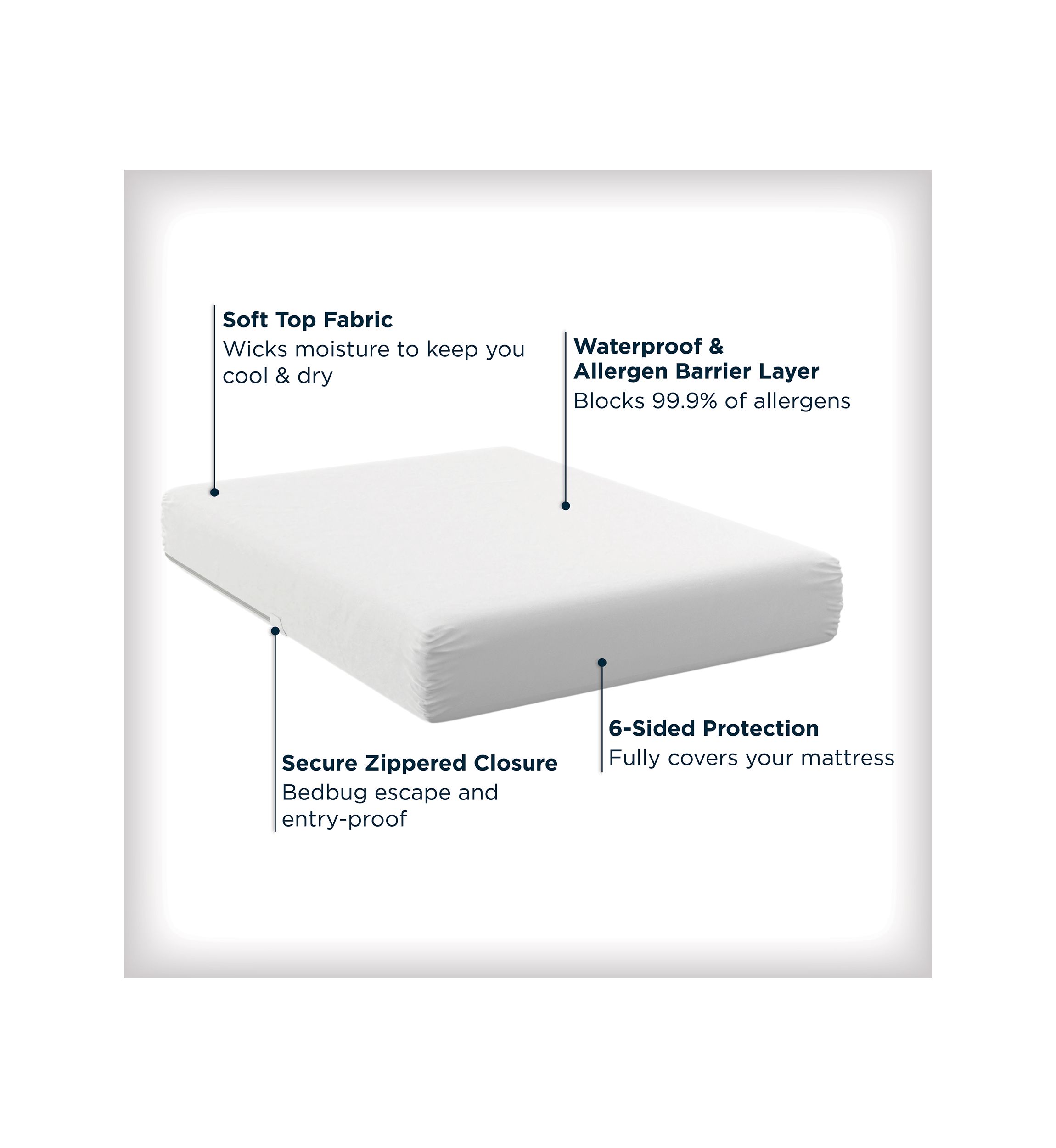 Maximum Allergy and Bedbug Waterproof Mattress Protector