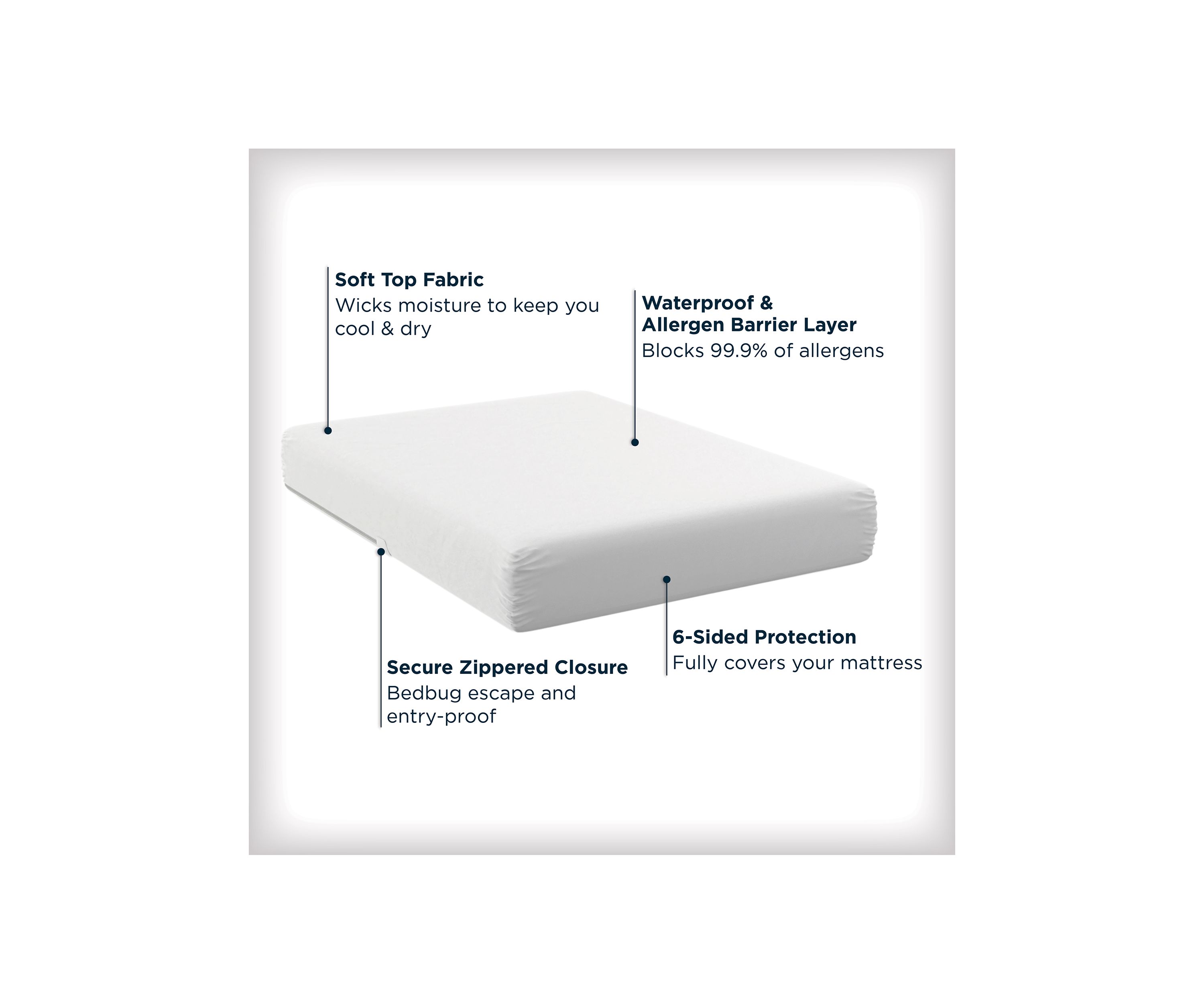 Maximum Allergy and Bedbug Waterproof Mattress Protector