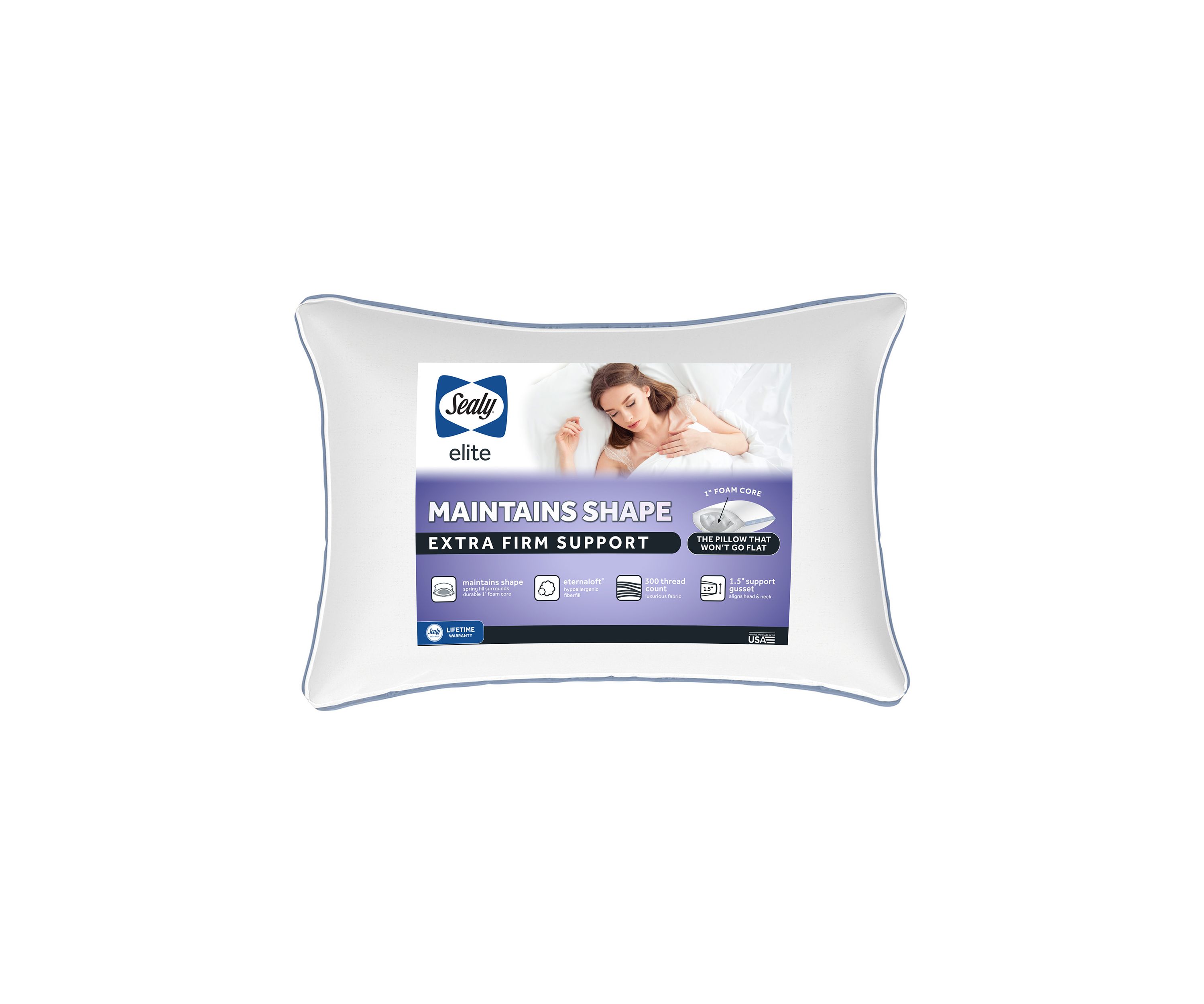 Elite Maintains Shape Foam Core Pillow