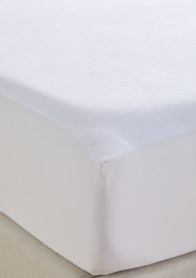 AllerEase CleanBoost Waterproof Mattress Protector, White, Full