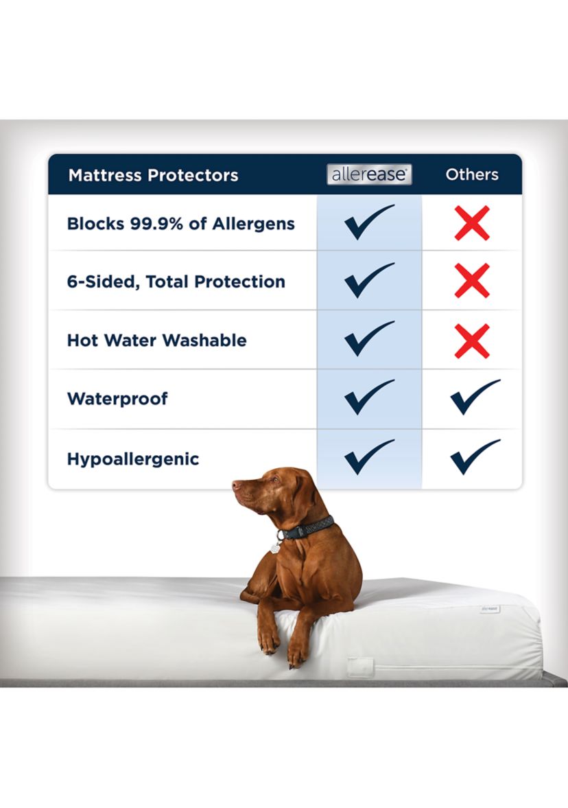 Waterproof Allergy Protection Zippered Mattress Protector