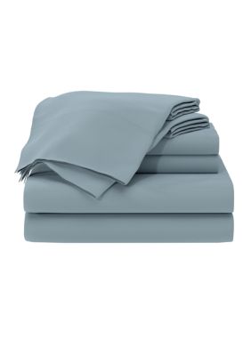 AllerEase Eventemp Temperature Balancing Sheet Set, Blue, Full