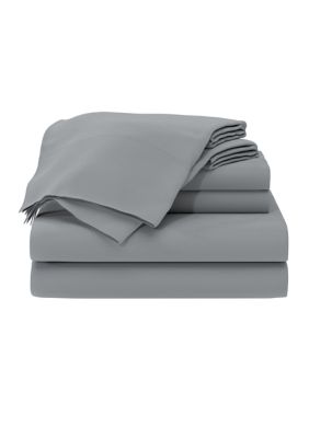 AllerEase Eventemp Temperature Balancing Sheet Set, Grey, Full