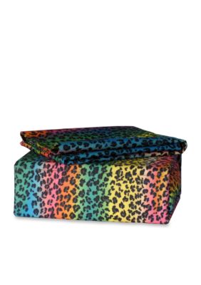 Veratex Rainbow Leopard Sheet Set Belk