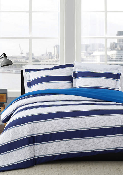 London Fog® Watkins Stripe Comforter Set