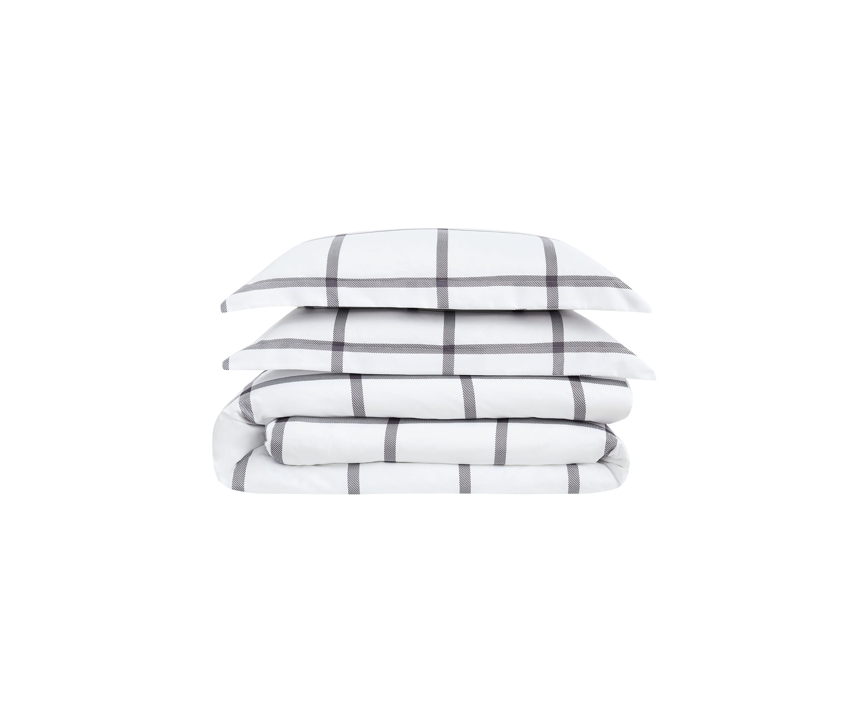 Printed Windowpane Comforter Set