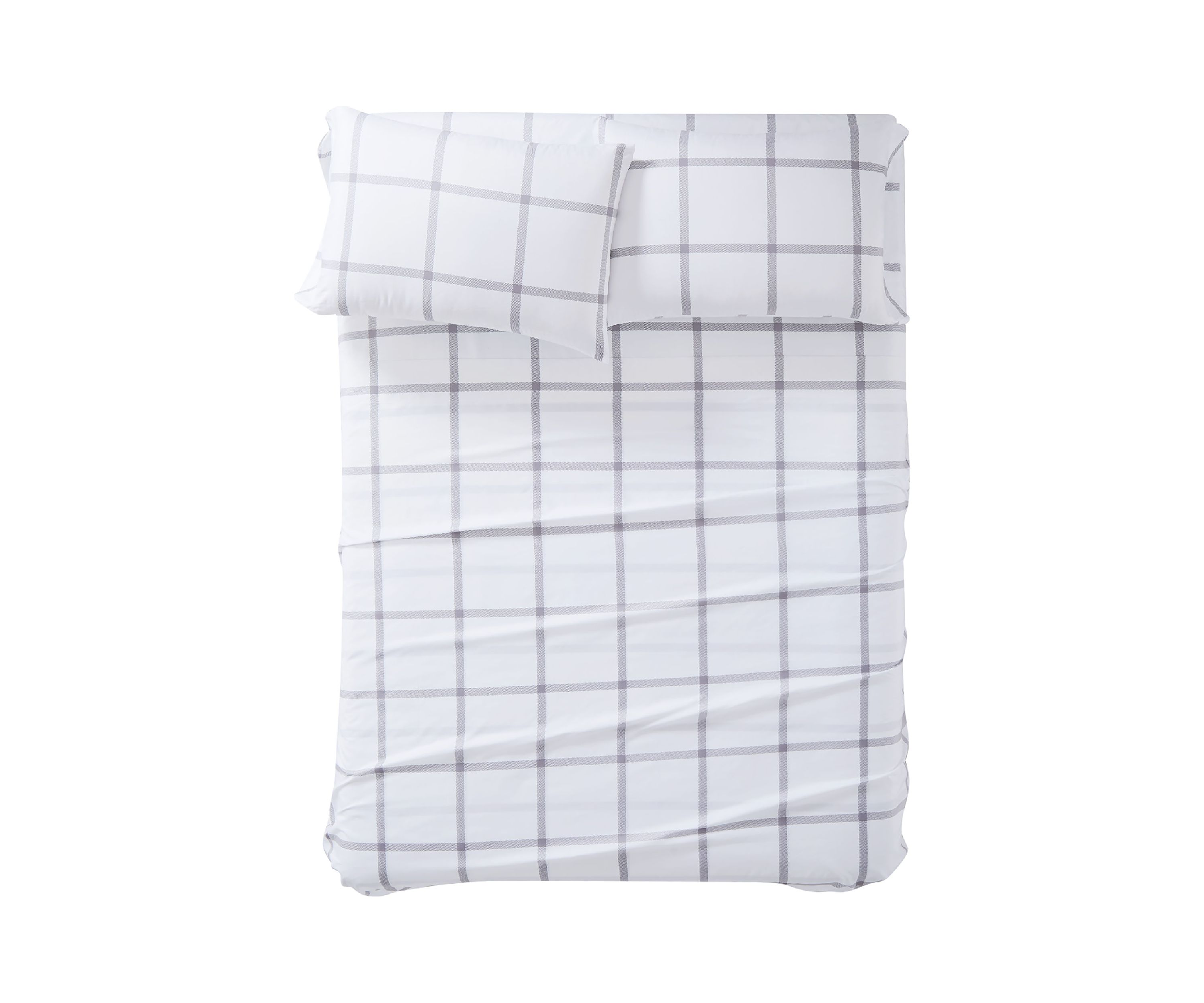 Printed Windowpane Sheet Set