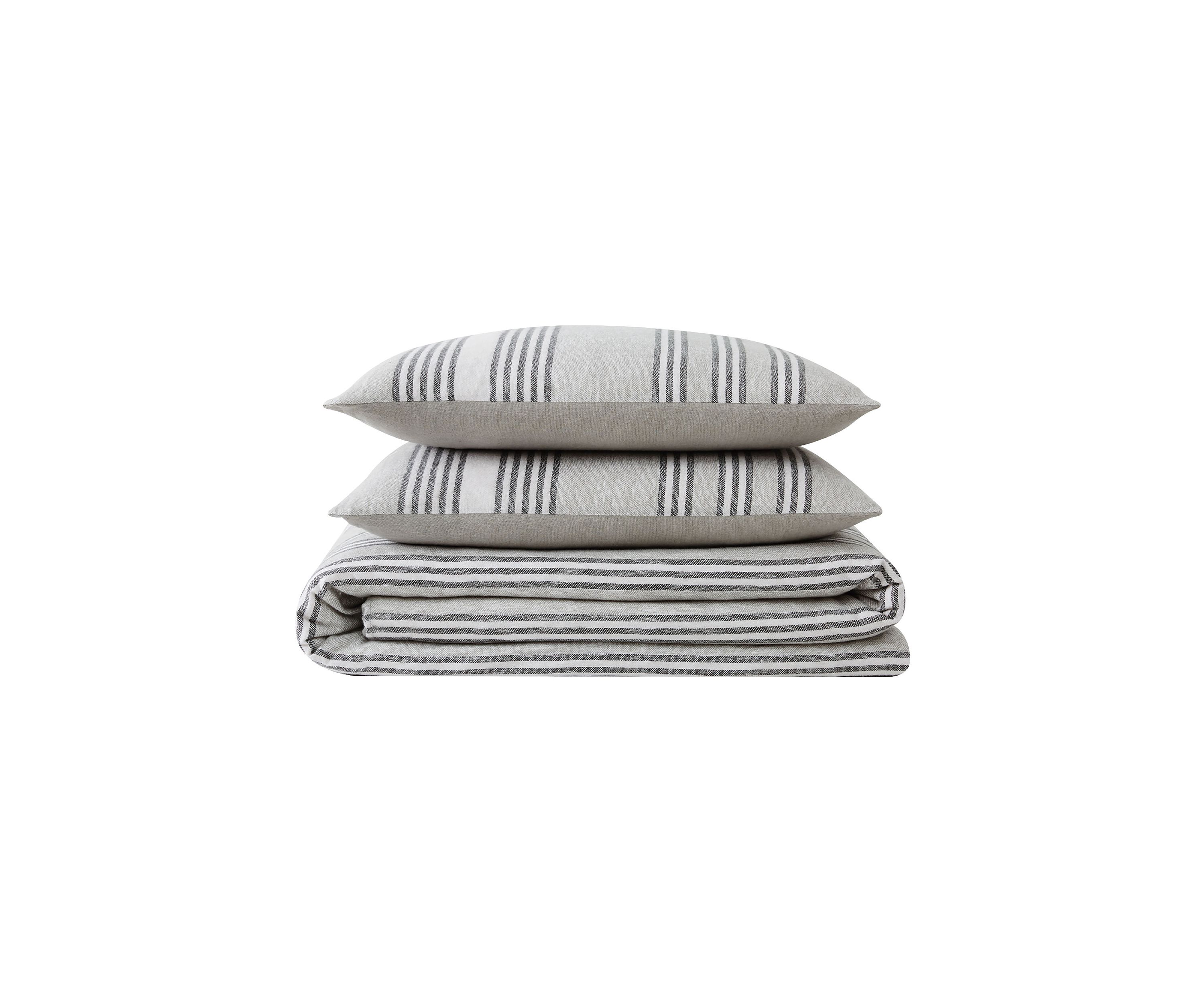 Kiel Stripe Flannel Comforter Set